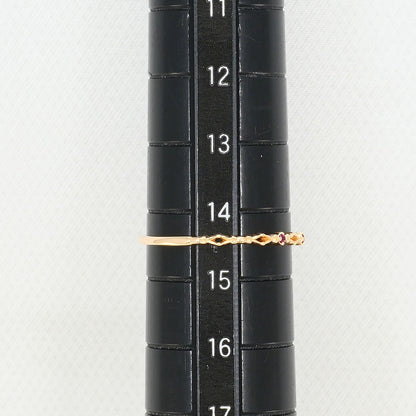 カナル4℃ K10 ピンクゴールド ルビー リング