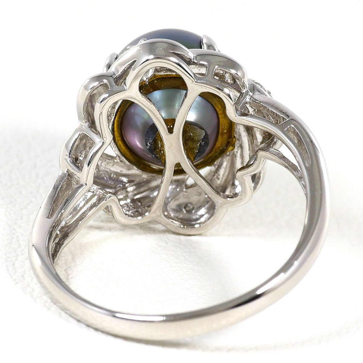 PT900プラチナパールダイヤモンドリング