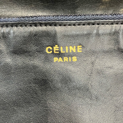 セリーヌ レザーショルダーバッグ