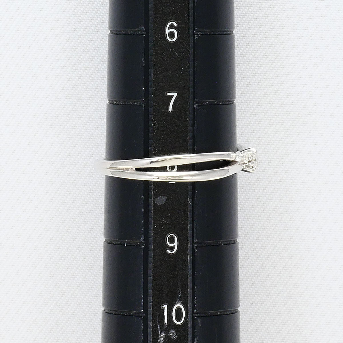 メゾンジュエル K10ホワイトゴールド ダイヤモンドリング