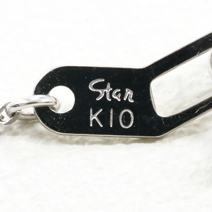 スタージュエリー K10ホワイトゴールド ダイヤモンドネックレス
