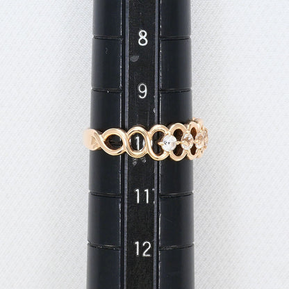 ヨンドシー K10ピンクゴールド天然石リング