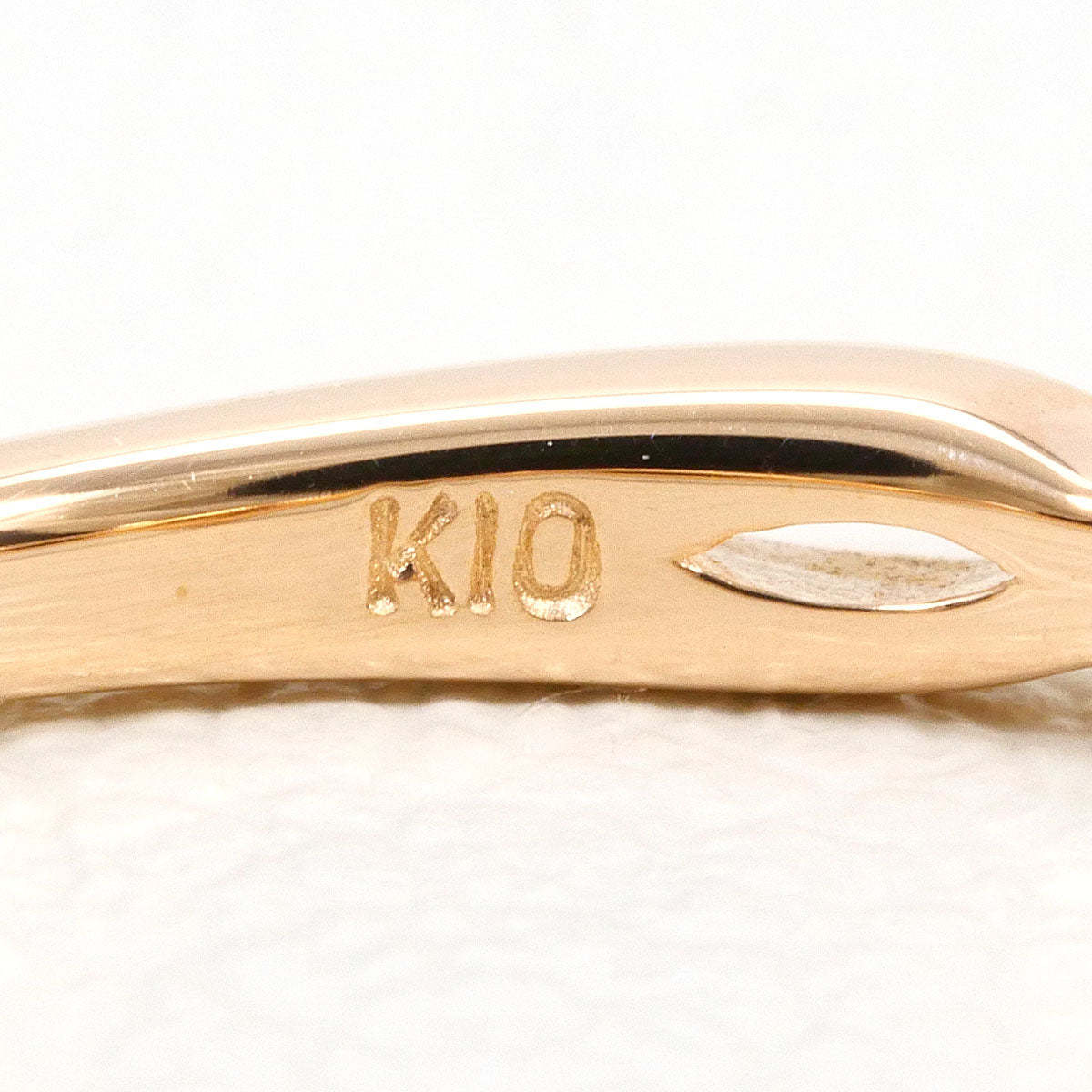 カナル4℃ K10ピンクゴールドダイヤモンドリング