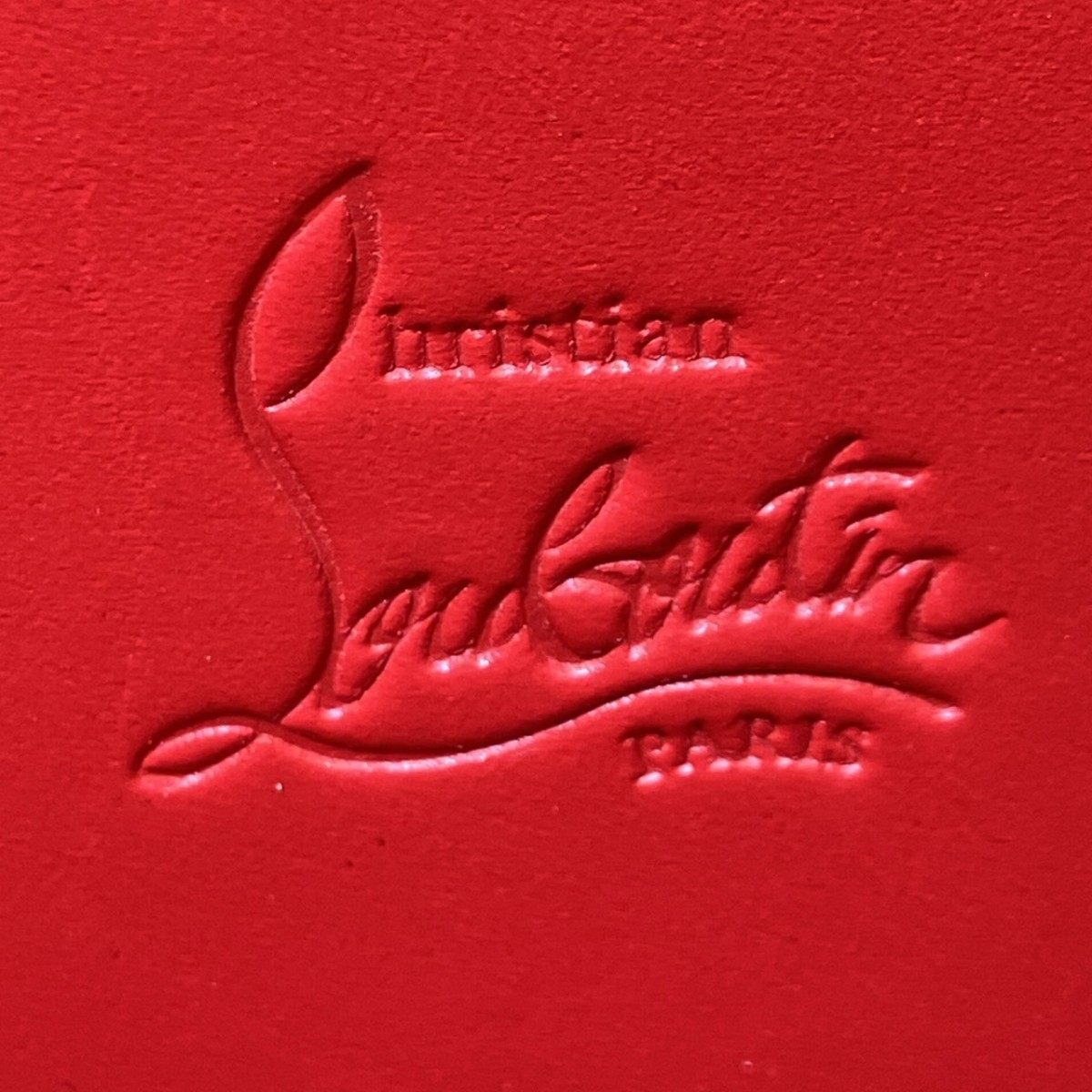 クリスチャンルブタン スパイクスタッズ レザー長財布