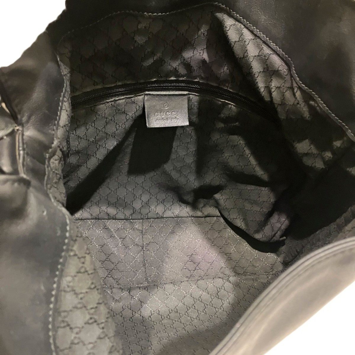 グッチ バンブーレザーショルダーバッグ