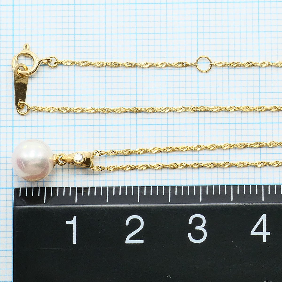 Au750パールダイヤモンドネックレス