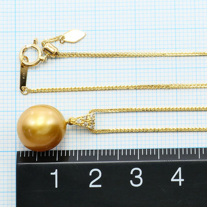 Au750 パール ダイヤモンド ネックレス