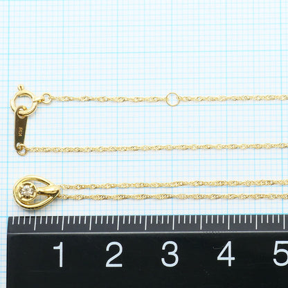 Au750イエローゴールドブラウンダイヤモンドネックレス