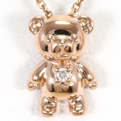 K10ピンクゴールドダイヤモンドネックレス