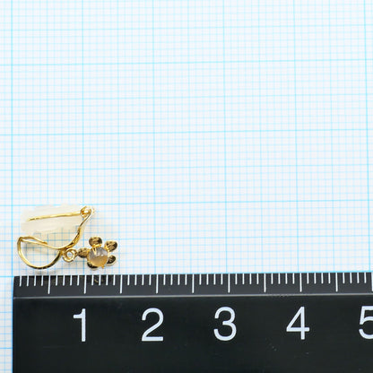 Au750 Yellow Gold Moonstone Earrings