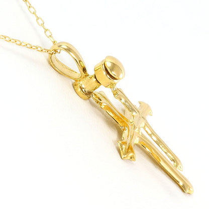 Au750 クロス ペンダント ネックレス
