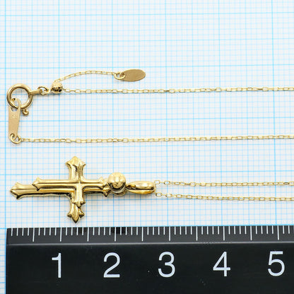 Au750 クロス ペンダント ネックレス