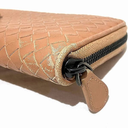 ボッテガ・ヴェネタイントレチャートレザー長財布