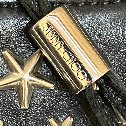 ジミー チュウ ゼナ レザー クラッチ バッグ