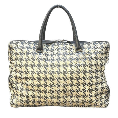 ボッテガ・ヴェネタイントレチャートレザー ビジネスバッグ