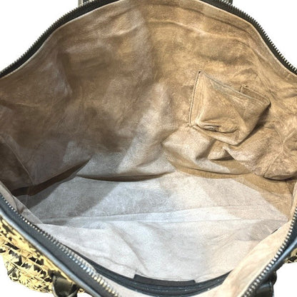 ボッテガ・ヴェネタイントレチャートレザー ビジネスバッグ