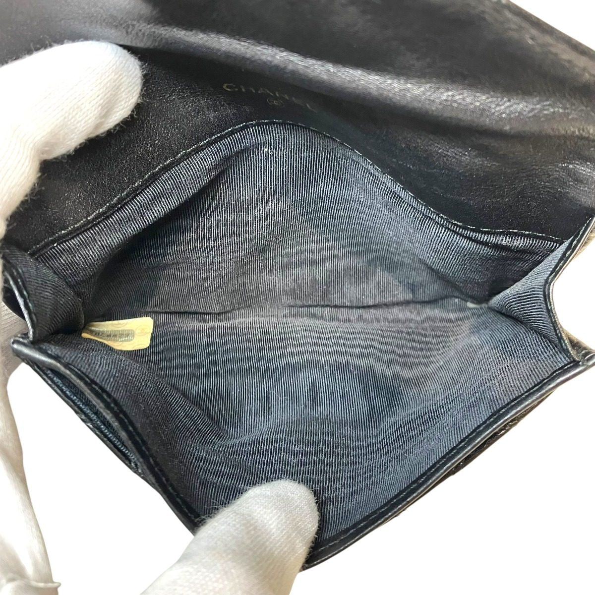 シャネル ビコローレ レザー財布