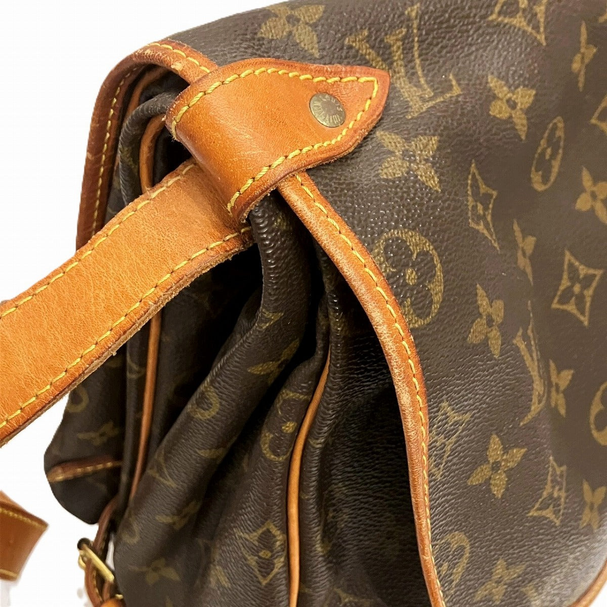 ルイヴィトン ソミュール35 モノグラム ショルダーバッグ