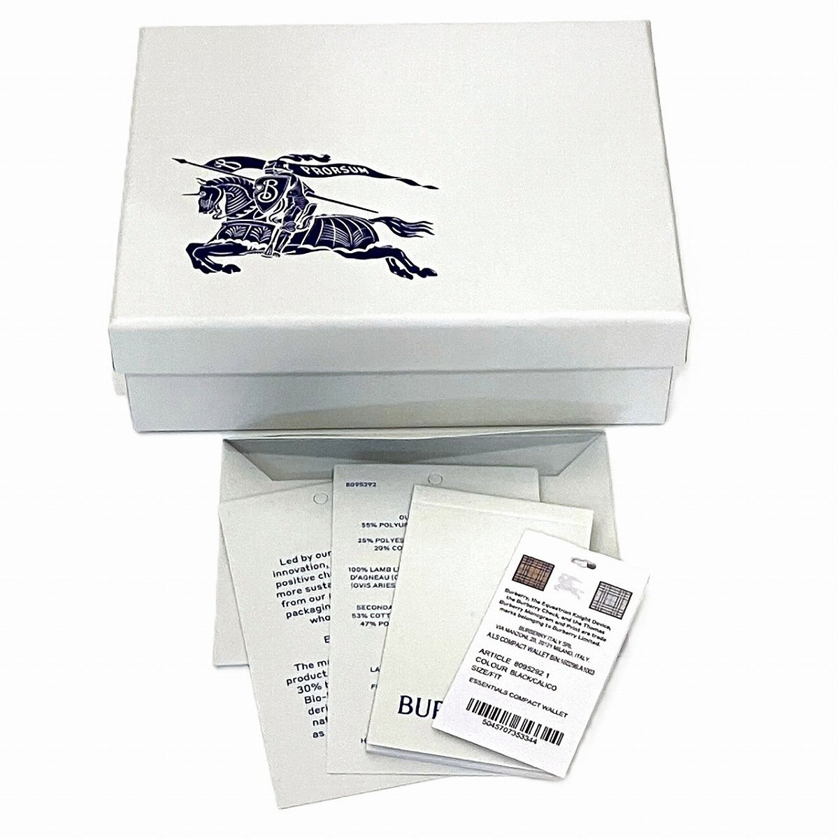 バーバリー レザー三つ折り財布