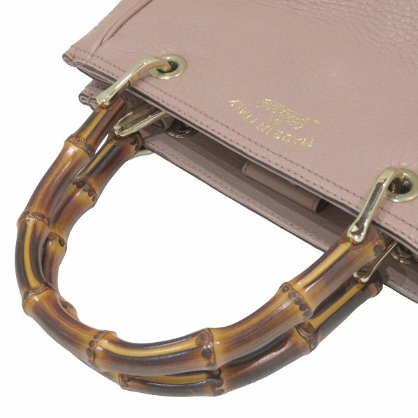 グッチ バンブー レザー ハンドバッグ
