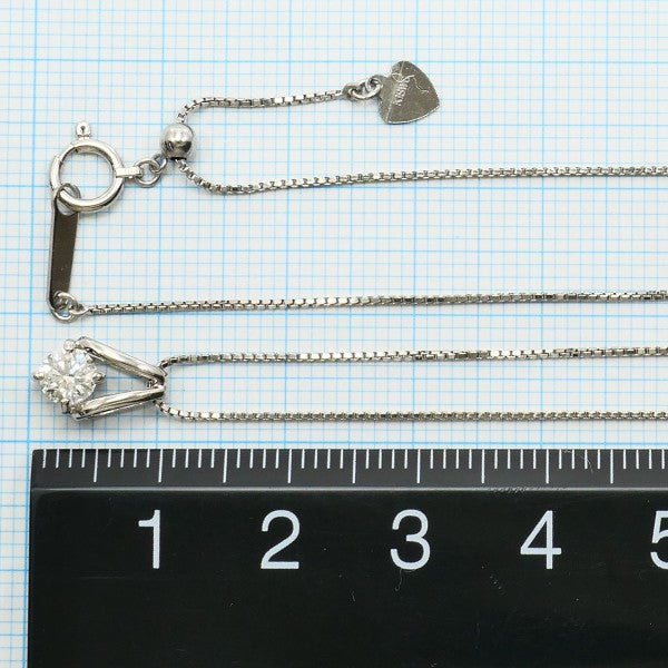 Au750ホワイトゴールドダイヤモンドネックレス
