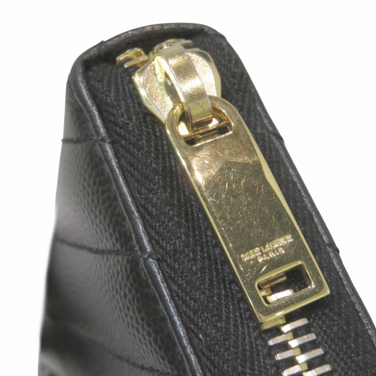 イヴサンローラン Vステッチ モノグラムYSL レザー長財布
