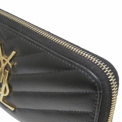 イヴサンローラン Vステッチ モノグラムYSL レザー長財布