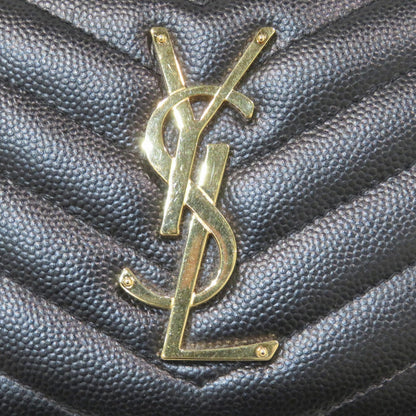 イヴサンローラン Vステッチ モノグラムYSL レザー長財布