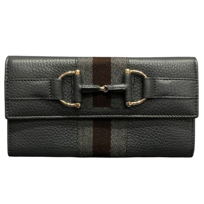 グッチ ホースビット レザー長財布