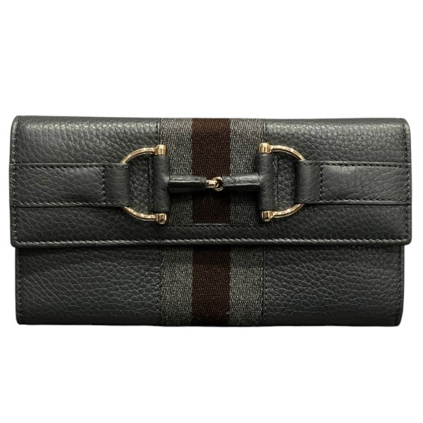 グッチ ホースビット レザー長財布