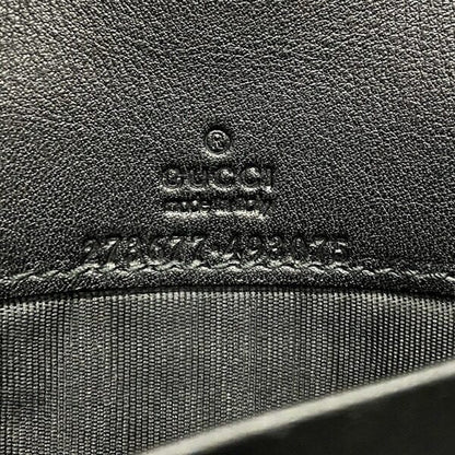 グッチ ディアマンテ レザーキャンバス長財布