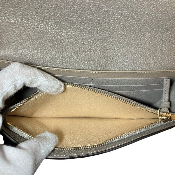 クロエ アルファベット レザー長財布