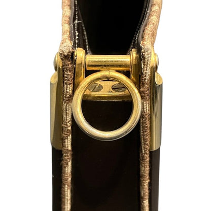 クリスチャンディオール トロッター ジャガード レザー ショルダーバッグ