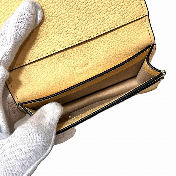 クロエ アルファベット レザー カード ケース