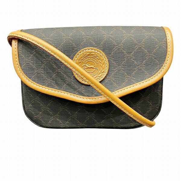 ロンシャン モノグラム レザー ショルダー バッグ