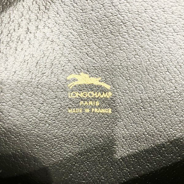 ロンシャン モノグラム レザー ショルダー バッグ