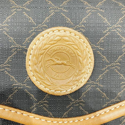 ロンシャン モノグラム レザー ショルダー バッグ