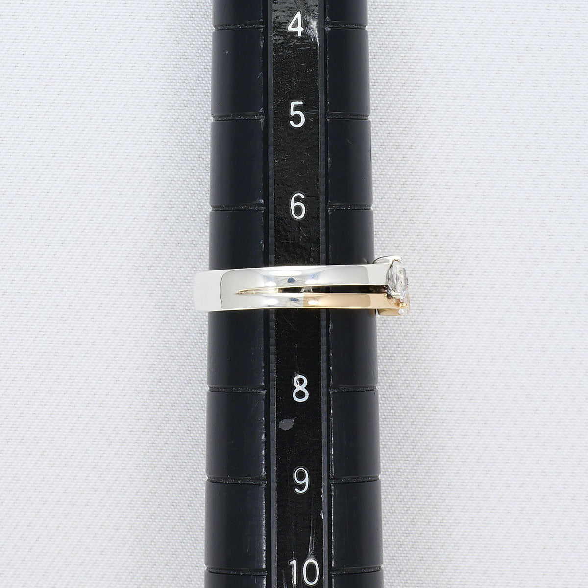 ヨンドシー K10イエローゴールド シルバー ブルームーンストーン リング