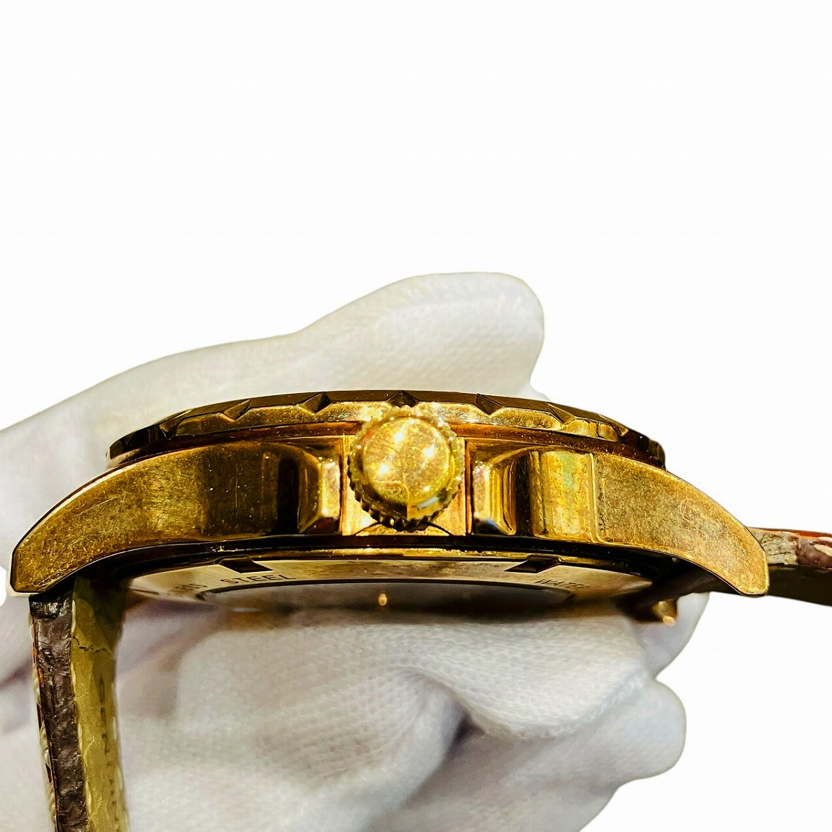 フルボ 金メッキ 自動巻き腕時計