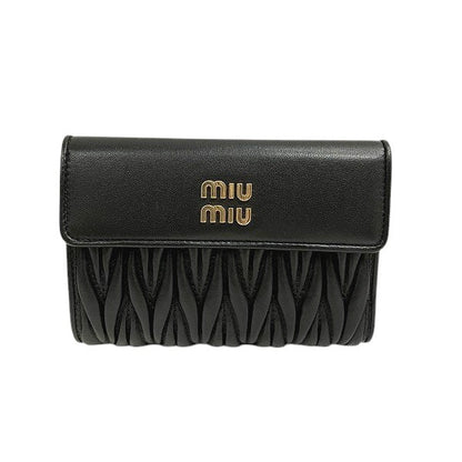 ミュウミュウ マテラッセ ナッパレザー 三つ折り財布