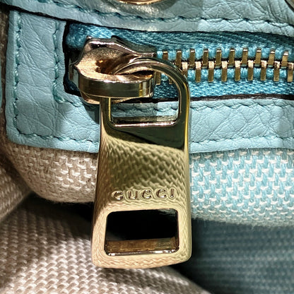 グッチ バンブーショッパー ストロー レザー ハンドバッグ