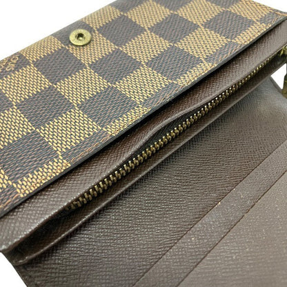 ルイヴィトン ポルトモネビエトレゾール ダミエ 二つ折り財布