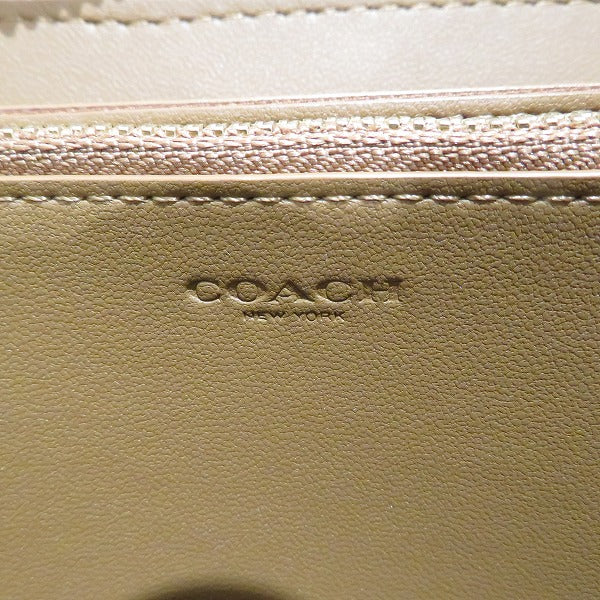 コーチ アコーディオン ジップ ウォレット フローラル