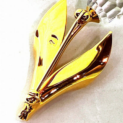 スワロフスキー チューリップ クリスタル ブローチ