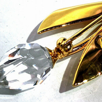 スワロフスキー チューリップ クリスタル ブローチ