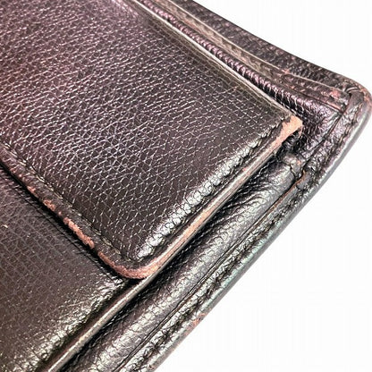 シャネル レザー二つ折り財布
