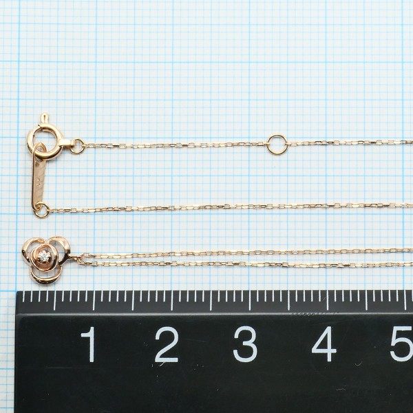 ヴァンドーム青山 K10ピンクゴールド ダイヤモンドネックレス