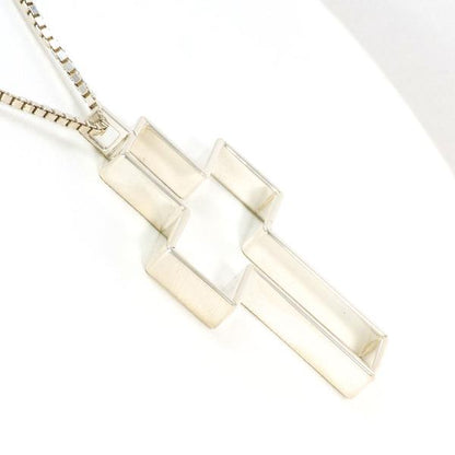 グッチ オープン クロス 925 シルバー ネックレス