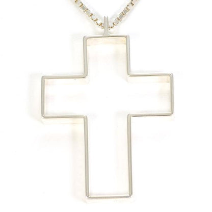 グッチ オープン クロス 925 シルバー ネックレス