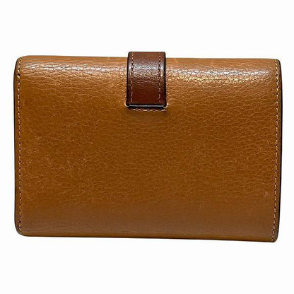 ロエベ バーティカルウォレット レザー三つ折り財布